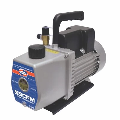 Bomba de vacío Uniweld U5VP2, 5,5 CFM, 2 etapas, 1/2 HP, 110/220V Foto 1 de 4