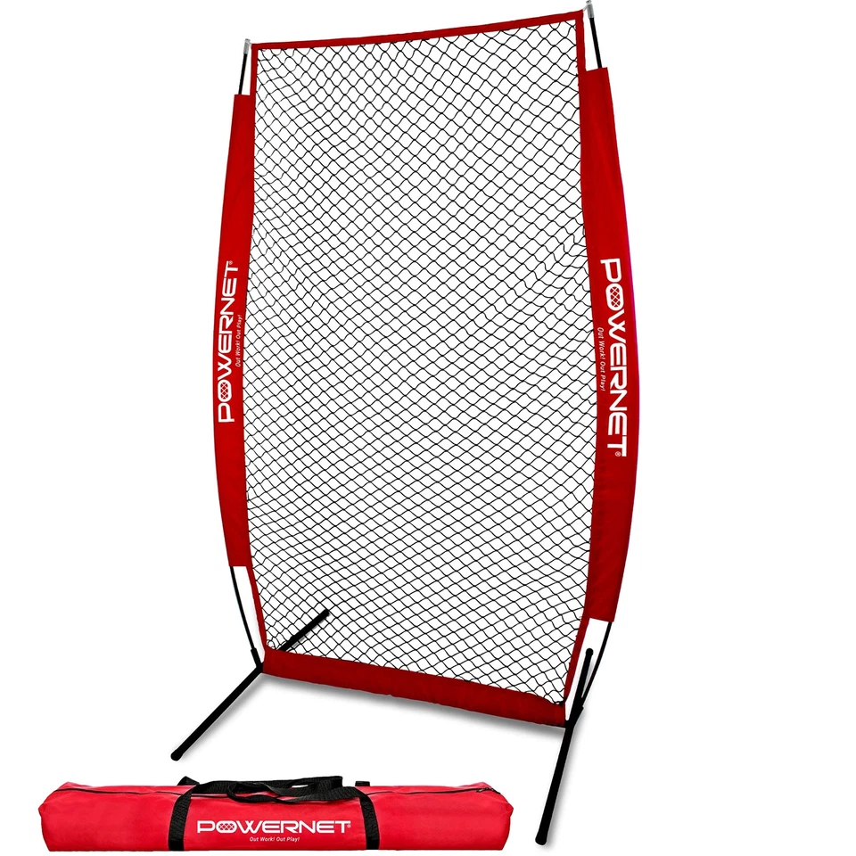 PowerNet 1003f Baseball Softball Protection Pitching I-screen W/ Frame Carry Bag