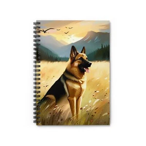 German Shephard 118 pages Spiral Notebook - Ruled Line - Picture 1 of 5
