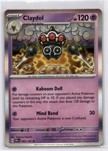 Pokemon - Claydol SV03 Obsidian Flames #095/197 Rare Holo NM - Picture 1 of 2