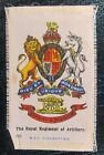 BDV Cigarette Silks Card Ww1 military Royal Regiment of Artillery 1914