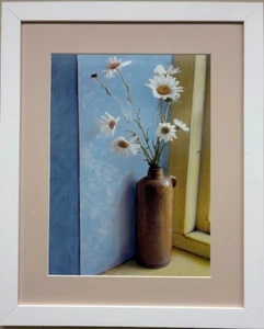 Sarah Jarrett "Margaritas" Arte Enmarcado Personalizado Floral Bodegón Nuevo - Imagen 1 de 3