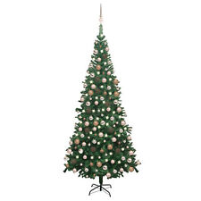 Artificial Pre-lit Christmas Tree with Ball Set L 240  Green J5C2