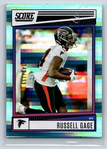 2022 Score Russell Gage #38 Aqua SN/199 - Picture 1 of 2