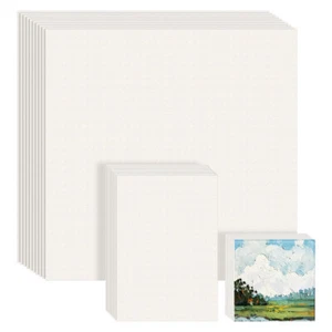55 Sheets Drawing Paper Oil Painting Paper Canvas Paper Sheets Watercolor - Picture 1 of 11