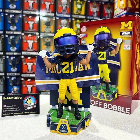 MICHIGAN WOLVERINES 2022 College Football "Playoff Matchup" NCAA Bobblehead Cover