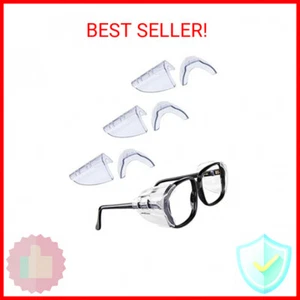 Korty 3/6/10 Pairs Eye Glasses Side Shields, Flexible Slip on Side Shields for S - Picture 1 of 2
