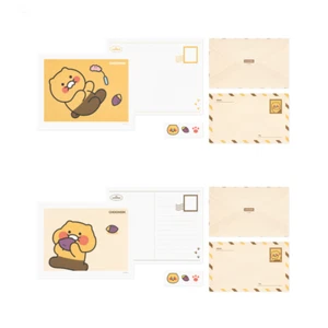 Cat Cute Letter Writing Paper 4Pcs Envelopes 4Pcs Stikers Set Korea Stationery - Picture 1 of 4