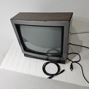 (NOT Working) TOSHIBA Wooden Grain CRT TELEVISION 13" COLOR 1987 Retro Gaming - Picture 1 of 16