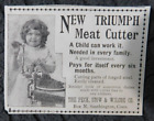 Triumph Meat Cutter Peck, Stow & Wilcox Company print clipping advertisement