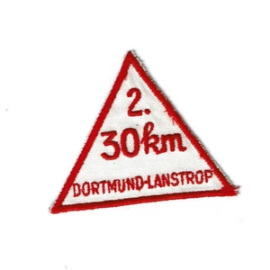 Seltener Aufnäher 2. 30 km Lauf Dortmund-Lanstrop NRW Sport Nordrhein-Westfalen - Picture 1 of 1