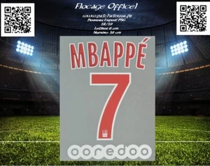 Flocage junior officiel PSG 18/19 monblason maillot 7 Mbappé Home Ligue1 France - Picture 1 of 6