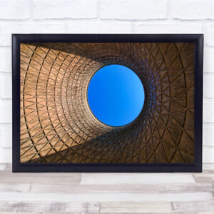Architecture Abstract Circle Hole Round Sky Eye Light Shadow Wall Art Print