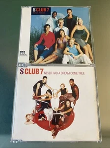 S Club 7 💿 2 IMPORT SINGLE LOT: Bring It All Back w/Postcards & Never Had Dream - Picture 1 of 5