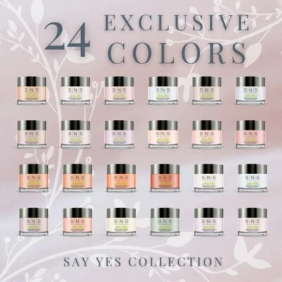 Polvo de inmersión de uñas SNS Say Yes Collection (SY) 1 oz *Elige cualquier color* Foto 1 de 3