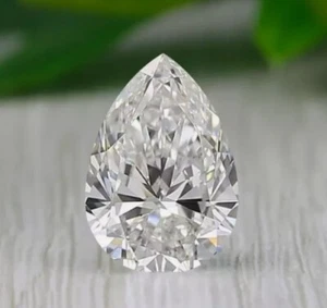 Diamante CVD coltivato in laboratorio sfuso 1 pz pera certificata IF purezza 2,50 x 4 mm colore D - Foto 1 di 5