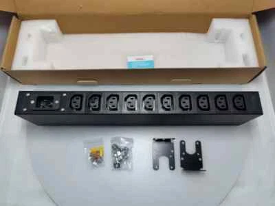 Heavy Duty Metal 1U Rack Mount PDU, Inlet C20 20A 120/240V  Outlet C13 x 10 - Image 1 of 4