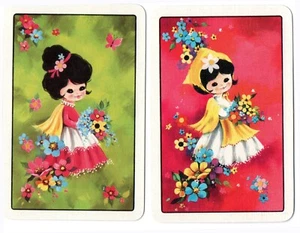 girls 70s swap cards playing card single pr - Picture 1 of 1