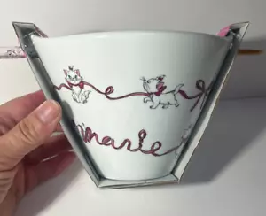 Disney Aristocats Marie Ramen bowl with chopsticks, new - Picture 1 of 4