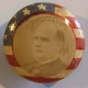 William McKinley 1896 Presidential Campaign Button - Picture 1 of 2