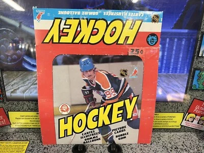 1982-83 O-Pee-Chee NHL Hockey Empty Box OPC Wayne Gretzky Edmonton Oilers - Image 1 of 4
