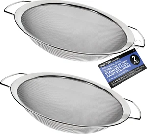 Master Elite 60 Mesh Stainless Steel Paint Strainer, 2 Pack - Fits over 5 Gallon - Picture 1 of 12
