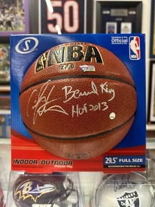 Carmelo Anthony & Bernard King HOF New York Knicks Signed Basketball - Picture 1 of 6