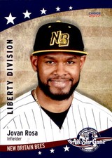 2017 Atlantic League All-Stars Choice #20 Jovan Rosa East Hartford Connecticut 