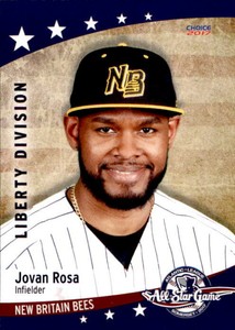 2017 Atlantic League All-Stars Choice #20 Jovan Rosa East Hartford Connecticut 
