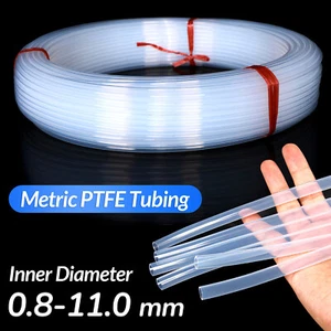 PTFE Tube Tubing Pipe ID 0.8-11 mm OD 1.6-14 mm High Temp Resistance Transparent - Picture 1 of 54