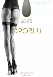 Oroblu Riga 20 Rückennähte durchsichtig Stay Up Den Made in ITALY - Bild 1 von 6
