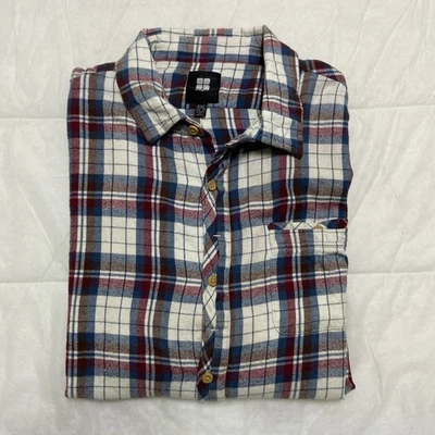 INSIGHT Mens Regular Fit Cotton Flannel Long Sleeve Shirt ~ Size XXL Button Up - image 1 of 4