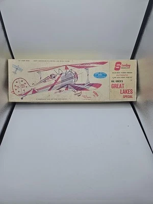 Sterling Hal Krier's GREAT LAKES SPECIAL Stunt Model Plane Kit 24"WS  Opened-New - Image 1 of 4