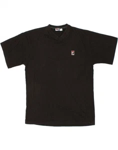 FILA Mens T-Shirt Top XL Black Cotton QJ01 - Picture 1 of 3