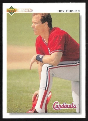 1992 Upper Deck Rex Hudler St. Louis Cardinals #670 - Image 1 of 2