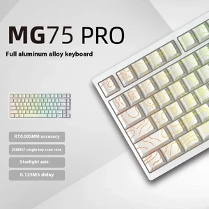 IROK MG75 PRO Magnetic Switch Keyboard Hot Swap Aluminum RGB 81 Keys Gaming - Picture 1 of 24