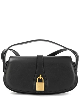 Tiffany & Fred Paris Smooth Leather Crossbody/Shoulder Bag Women's Black - Image 1 of 4
