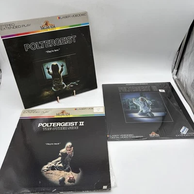 Poltergeist I, II - The Other Side, III (Laserdisc LD, Movies) Set of 3 Foto 1 de 4