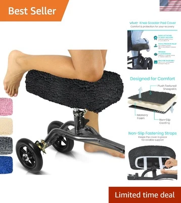 Наколенник для скутера чехол - мягкий плюшевый взрослых овчины памяти пены подушечка, ходить... - Изображение 1 из 4