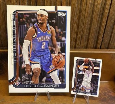 2025-26 Topps Basketball SHAI GILGEOUS-ALEXANDER #OTC-4 OVERSIZED Variation - Image 1 of 2