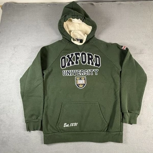 Oxford University Green Sweatshirt Hoodie Crest Logo Pullover Size Medium - Bild 1 von 5