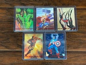 Lote de obras maestras de Marvel Avengers 1993 Hulk Capitán América Iron Man Thor Spider - Imagen 1 de 8