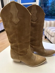 Cowboy Stiefel Leder 40 Neuwertig - Bild 1 von 4
