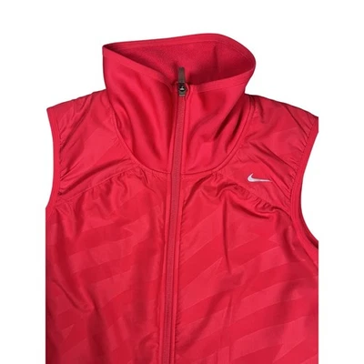 Nike Women's Therma -Fit Layered Vest Hot Pink Sz Medium Running Lightweight - Image 1 of 4