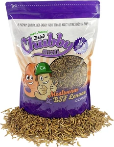 1Kg Chubby Dried Mealworm & Black Soldier Fly Mix for Wild Birds, Chickens & ... - Picture 1 of 12