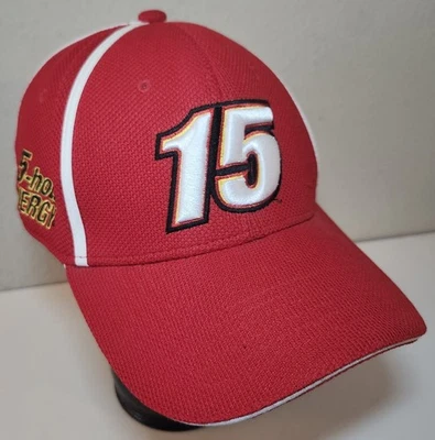 Chapéu de corrida Clint Bowyer #15 5 horas Energy NASCAR vermelho tamanho único perseguição  - Imagem 1 de 4