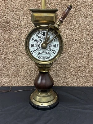 "LÁMPARA TELÉGRÁFICA VINTAGE Náutica Pesada Barco Barco 45"" de Alto" Foto 1 de 4