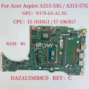DAZAUIMB8C0 do Acer Aspire A315-57 Płyta główna CPU:I5-1035G1 GPU:N17S-G3-A1 2G - Zdjęcie 1 z 4