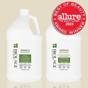 Biolage Strength Recovery Shampoo/Conditioner für geschädigtes Haar 3,75 L Duo - Bild 1 von 7