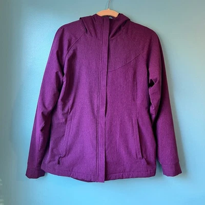 Chaqueta con Capucha Kirkland Signature Púrpura Brezo Softshell Forrada de Felpa Para Mujer Med Foto 1 de 4